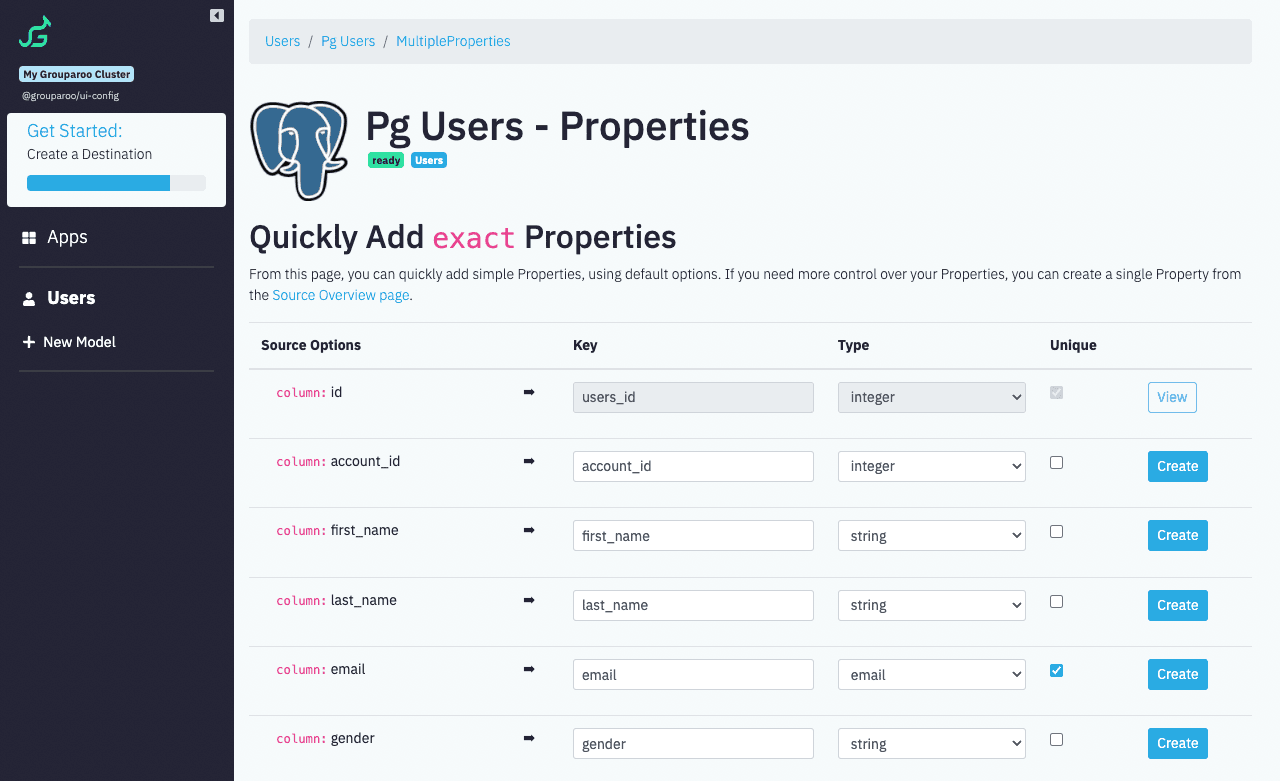 UI Config: Configure Source