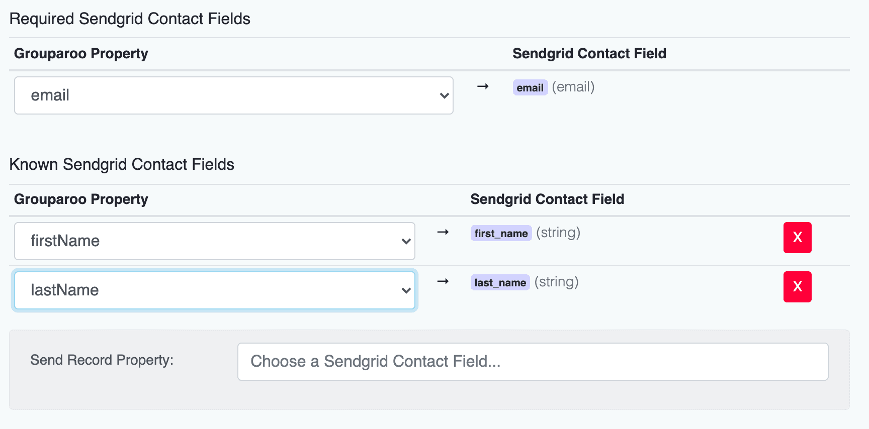 SendGrid Export Contacts Record Data